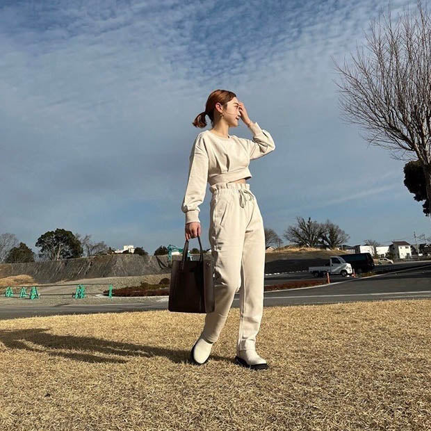 ハイウエストスウェットパンツ